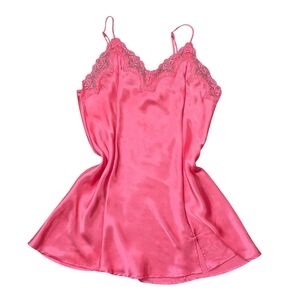 *VTG* SECRET TREASURES Slip Dress, Vintage M Pink Slip Dress Nightgown